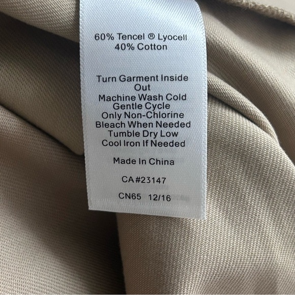 NEW Talbots Lace Up Shift Dress 10 Closet Essential Tencil Blend Preppy Coastal - Picture 9 of 10